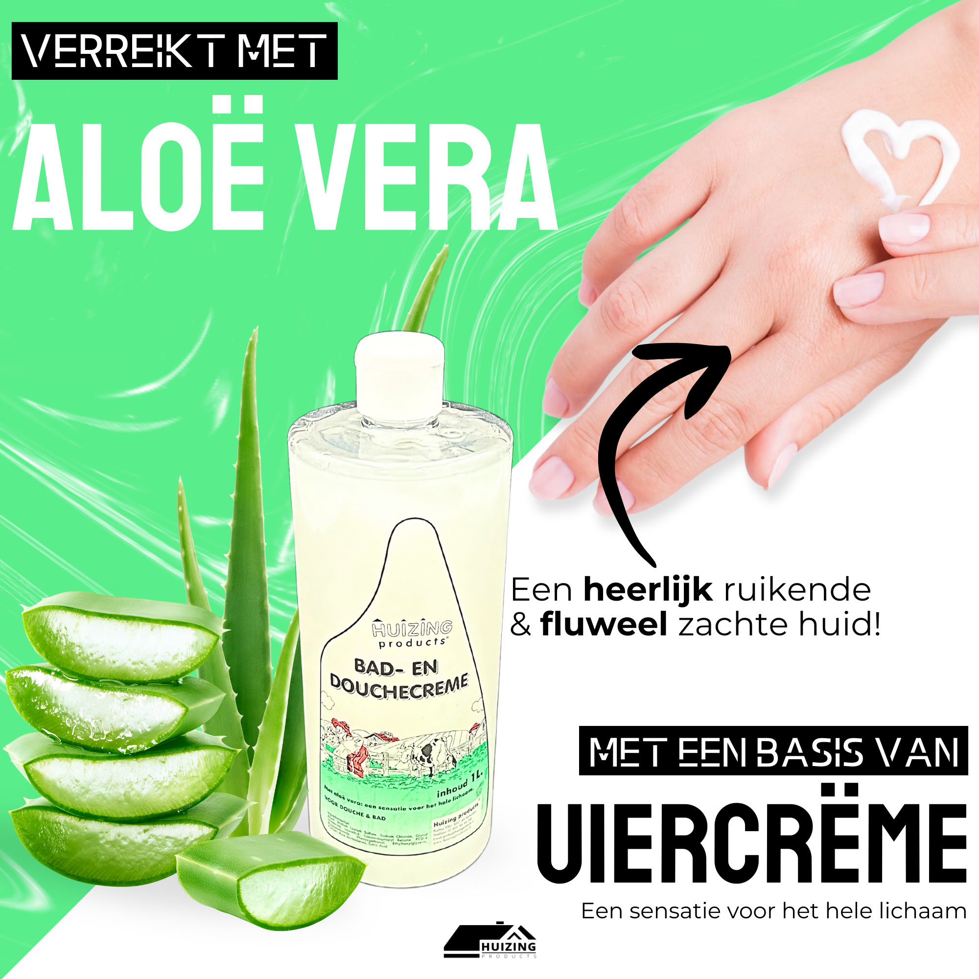 Uiercrème Bad & Douchegel 1 Liter