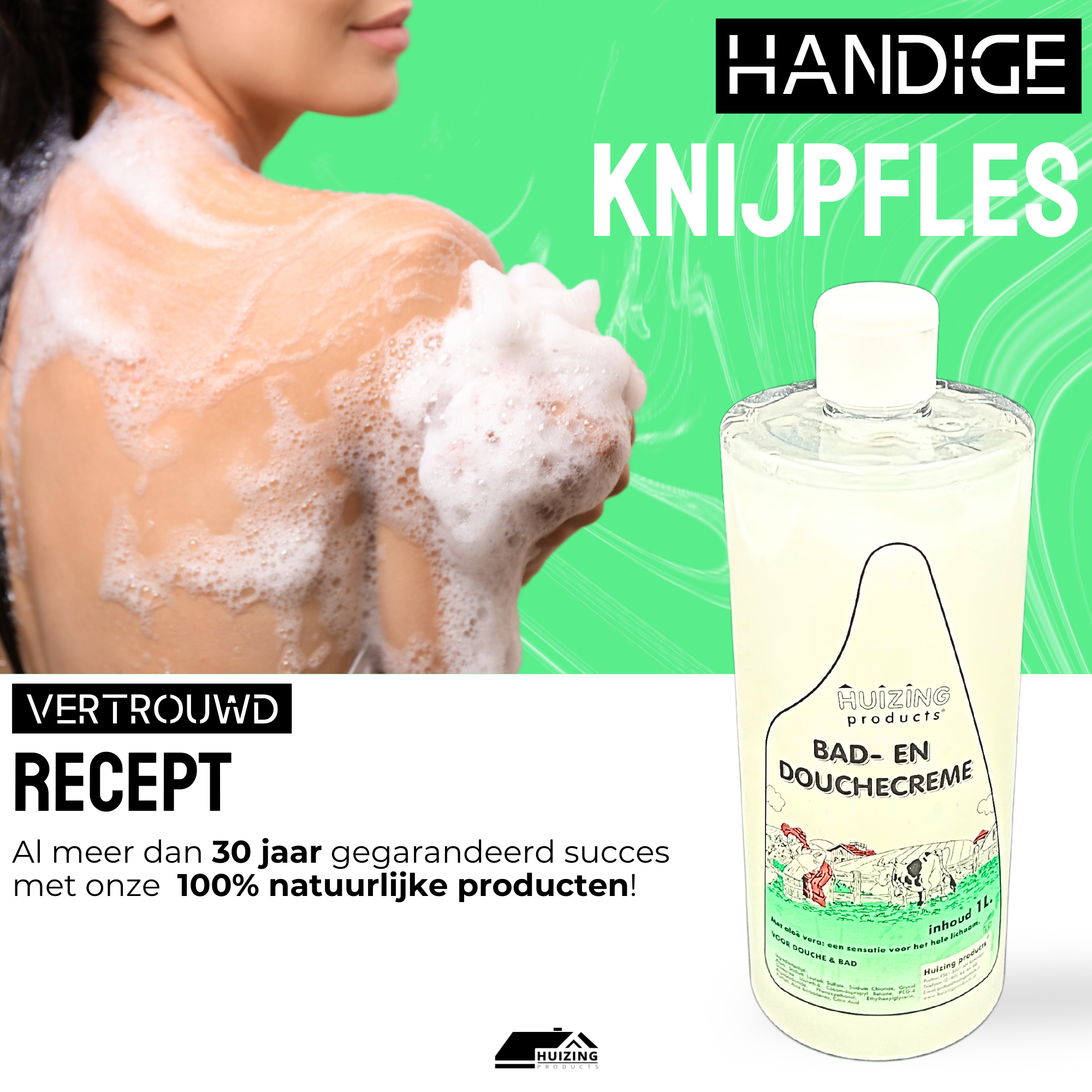 Uiercrème Bad & Douchegel 1 Liter